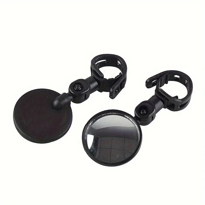 360° Adjustable Bike Rearview Mirror – Wide Angle Convex Bike Rearview Mirror SWANS black