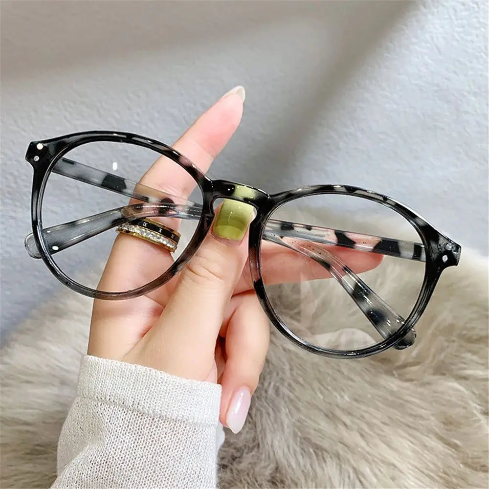 Vintage Round Myopia Glasses – Blue Light Blocking Unisex Myopia Eyeglasses SWANS