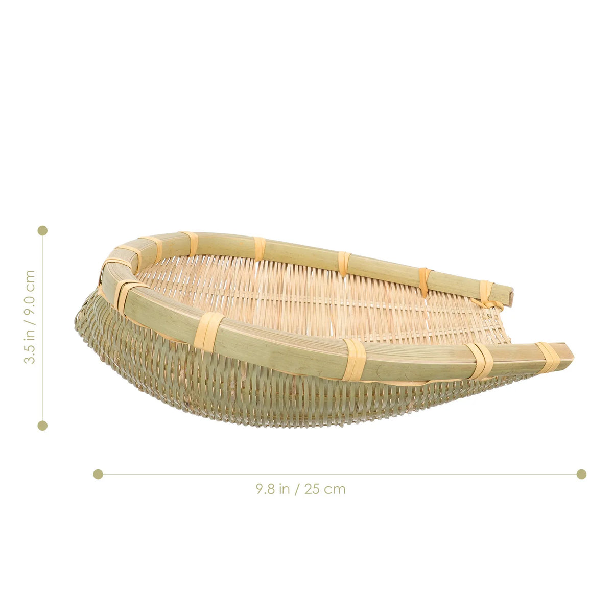 Woven Bamboo Basket – Fruit, Bread & Kitchen Storage Organizer Woven Bamboo Basket SWANS