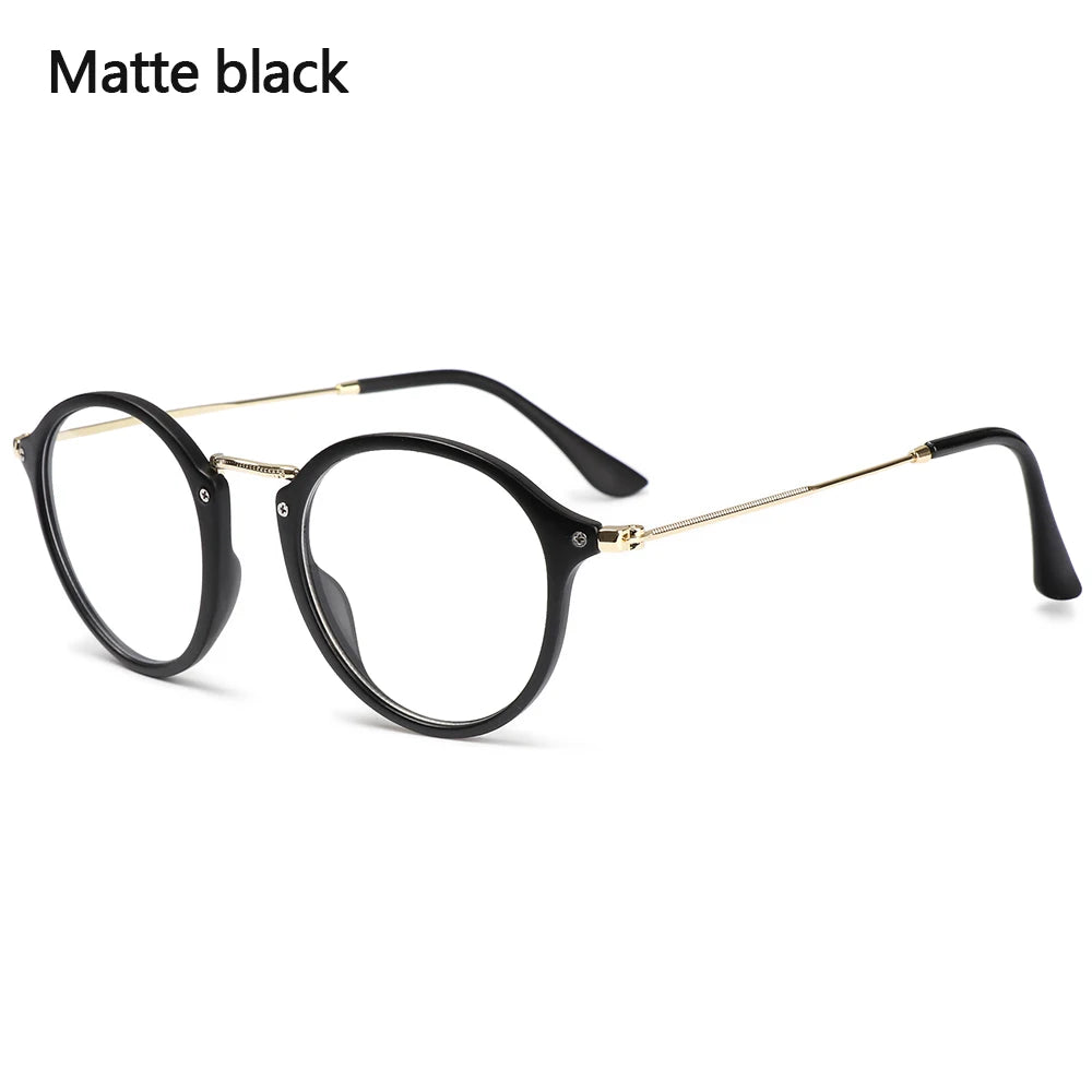 Unisex Vintage Blue Light Blocking Computer Glasses | Alloy Frame Blue Light Glasses SWANS Matte black