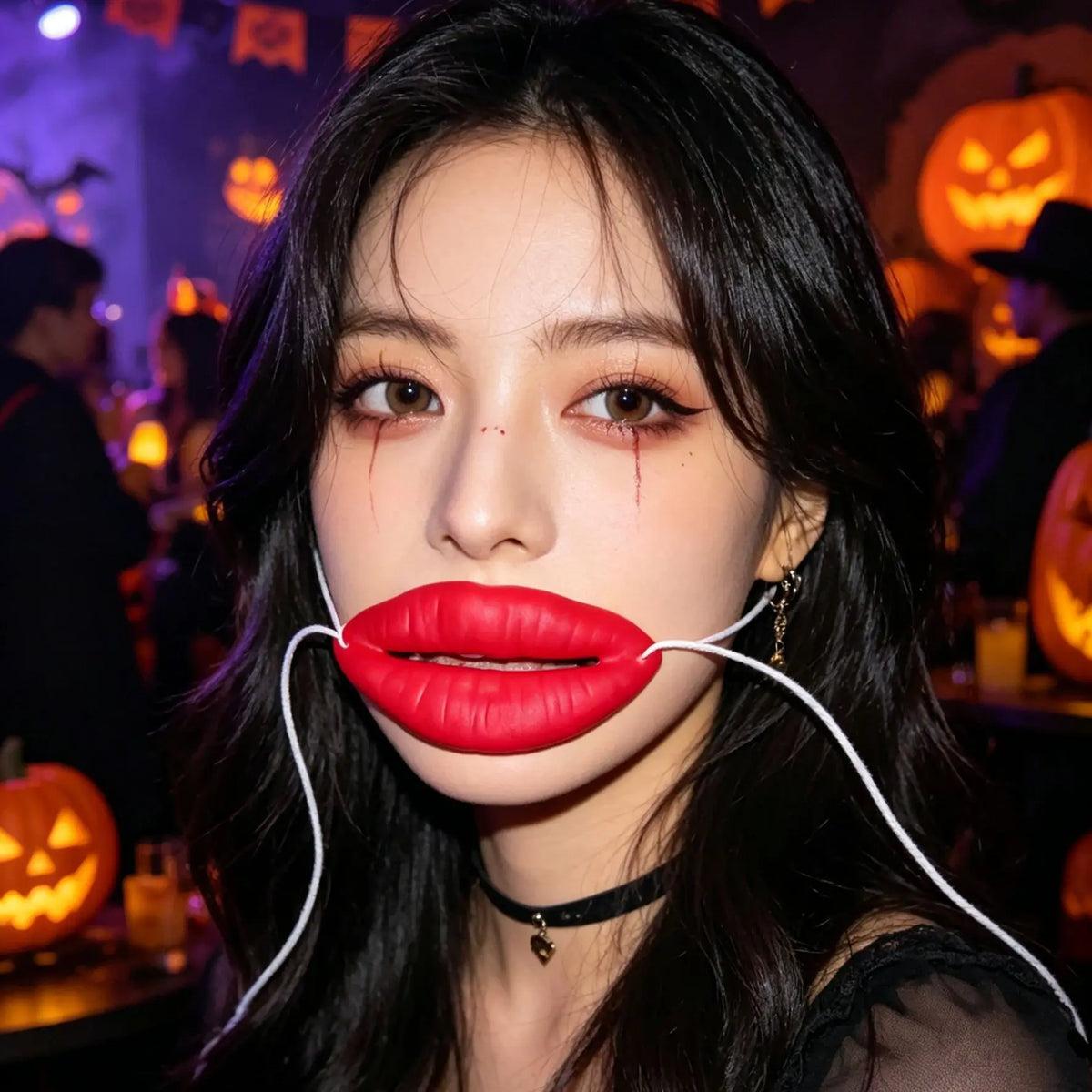 Oversized Fake Lips Prop – Halloween Cosplay Party Accessory Costume Prop SWANS