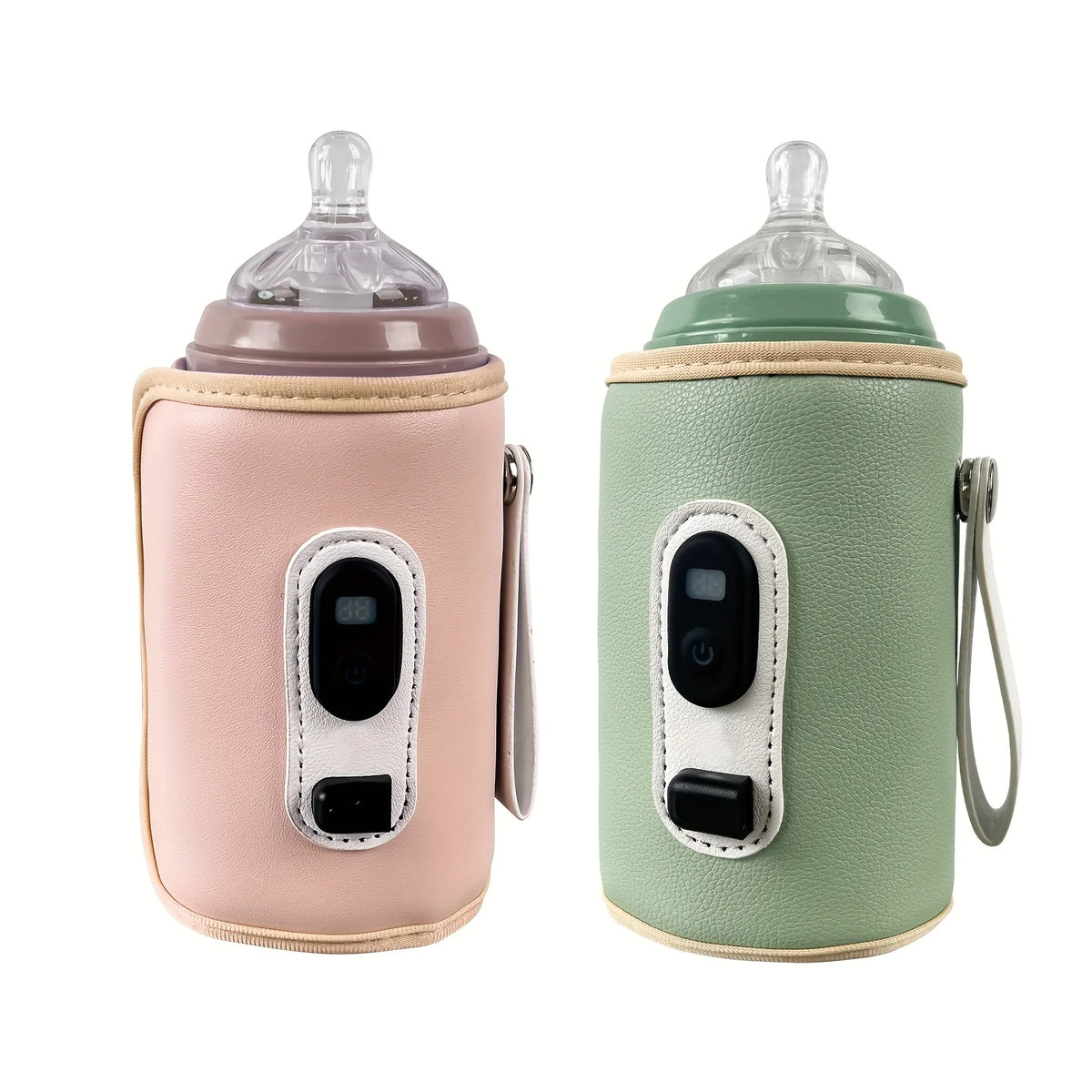 Portable USB Baby Bottle Warmer – 5-Temp Digital Display Baby Bottle Warmer SWANS