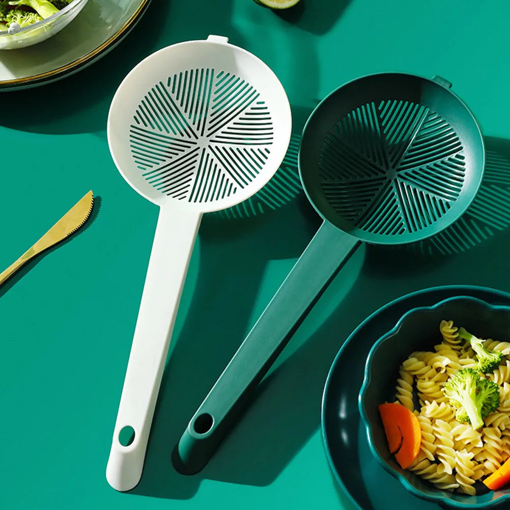 2-Pack Slotted Strainer Spoons – Heat-Resistant Colander Set Kitchen Strainer Spoon SWANS