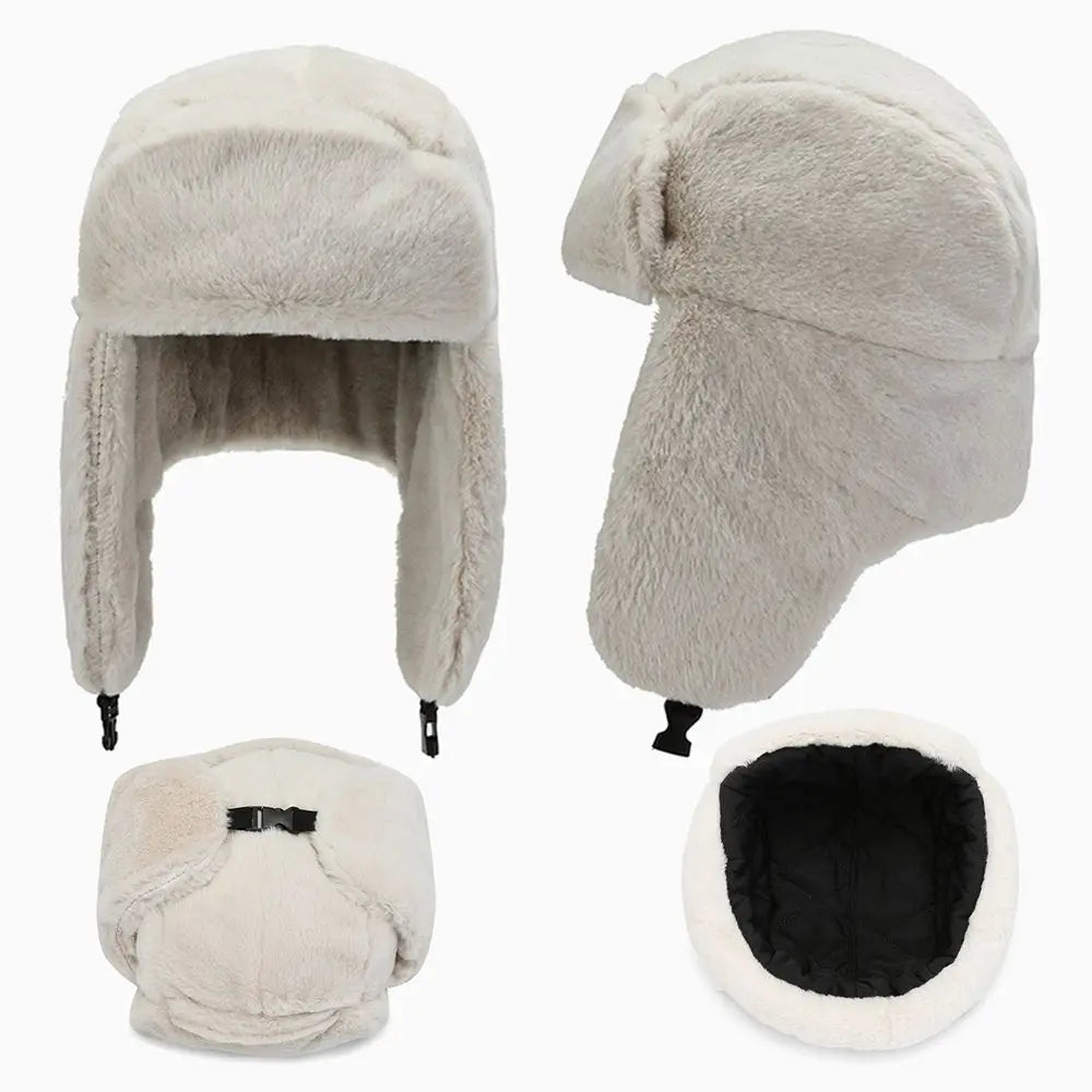 Windproof Russian Ushanka Bomber Hat – Unisex Winter Cap Winter Bomber Hat SWANS