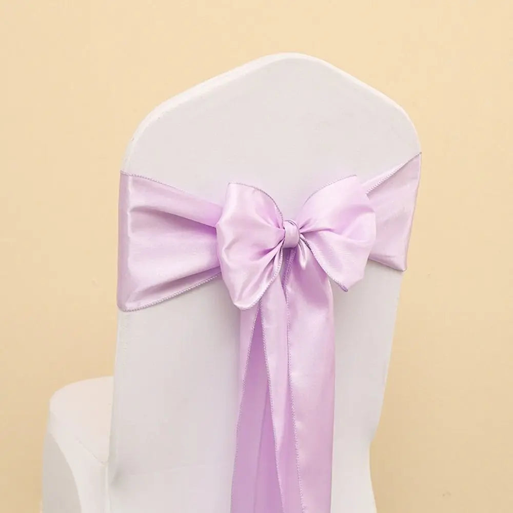 Satin Chair Sashes Butterfly Bow Ties – Wedding & Party Décor Chair Sash Decoration SWANS