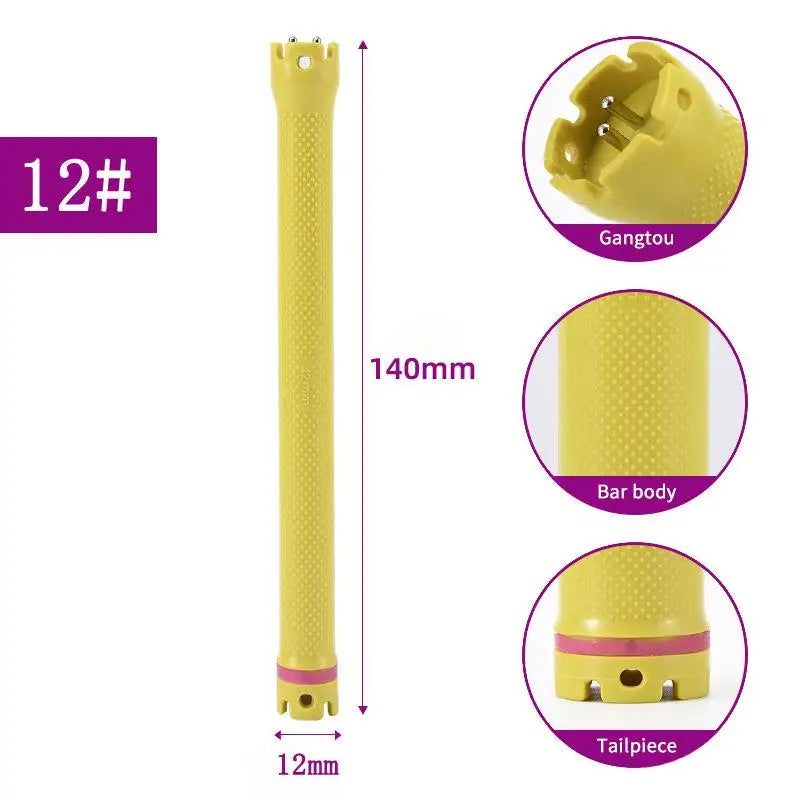 YOVIP 140mm 24V Digital Hot Perm Rod – French Wavy Curler Bar Hair Perm Rod SWANS 12 size