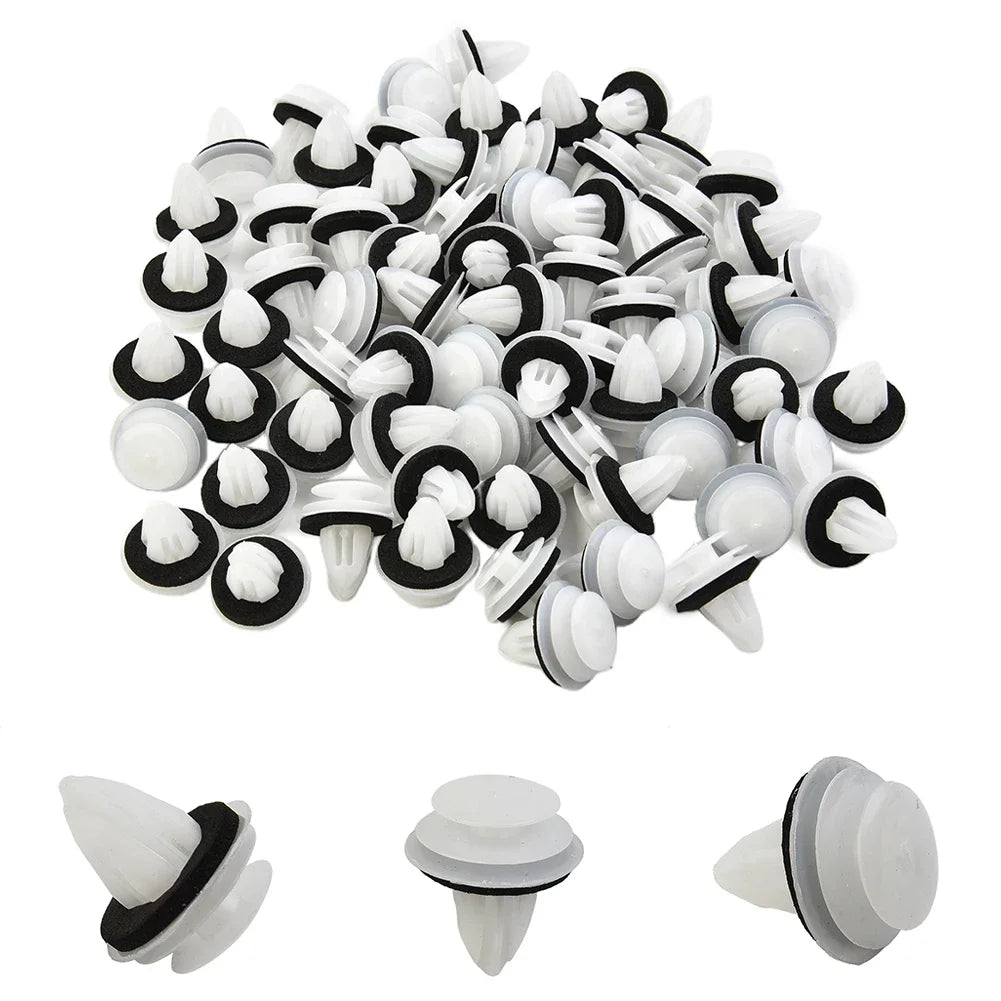100-Pack Car Door Panel Clips Bumper Retainer Fastener Rivets Auto Fastener Clips SWANS Default Title