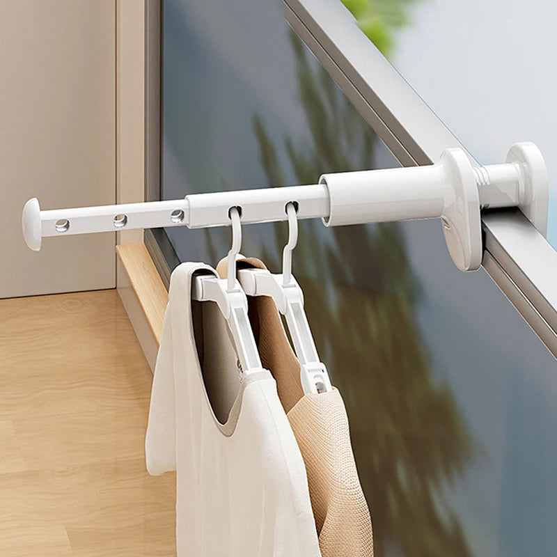 Portable Window Frame Clothes Drying Rack – Foldable No-Drill Clothes Drying Rack SWANS