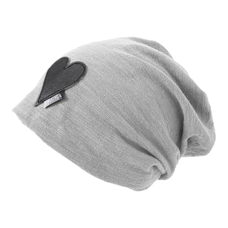 Y2K Baggy Slouchy Beanie – Women's Knit Winter Skullcap Slouchy Beanie Hat SWANS grey One Size