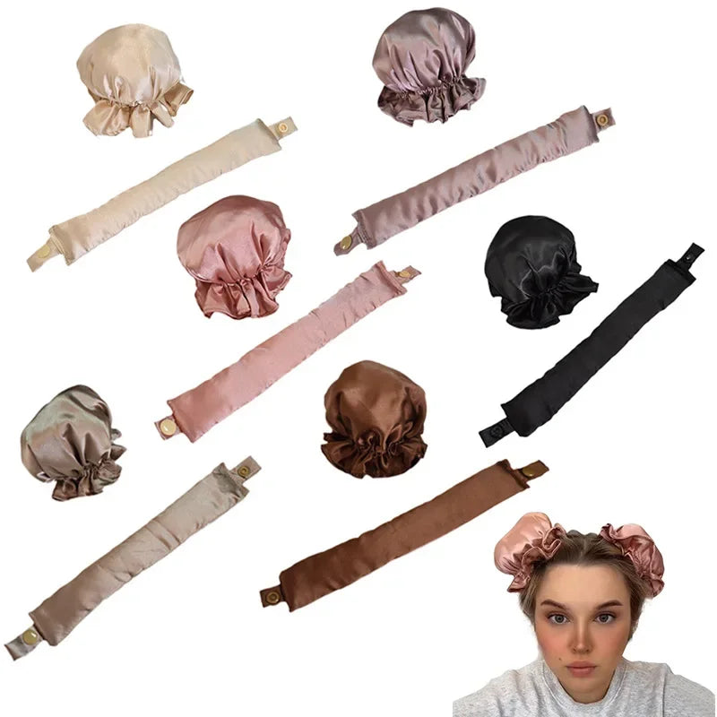 Heatless Hair Curler – Foam Silk Curling Rod Headband Set Heatless Hair Curler SWANS