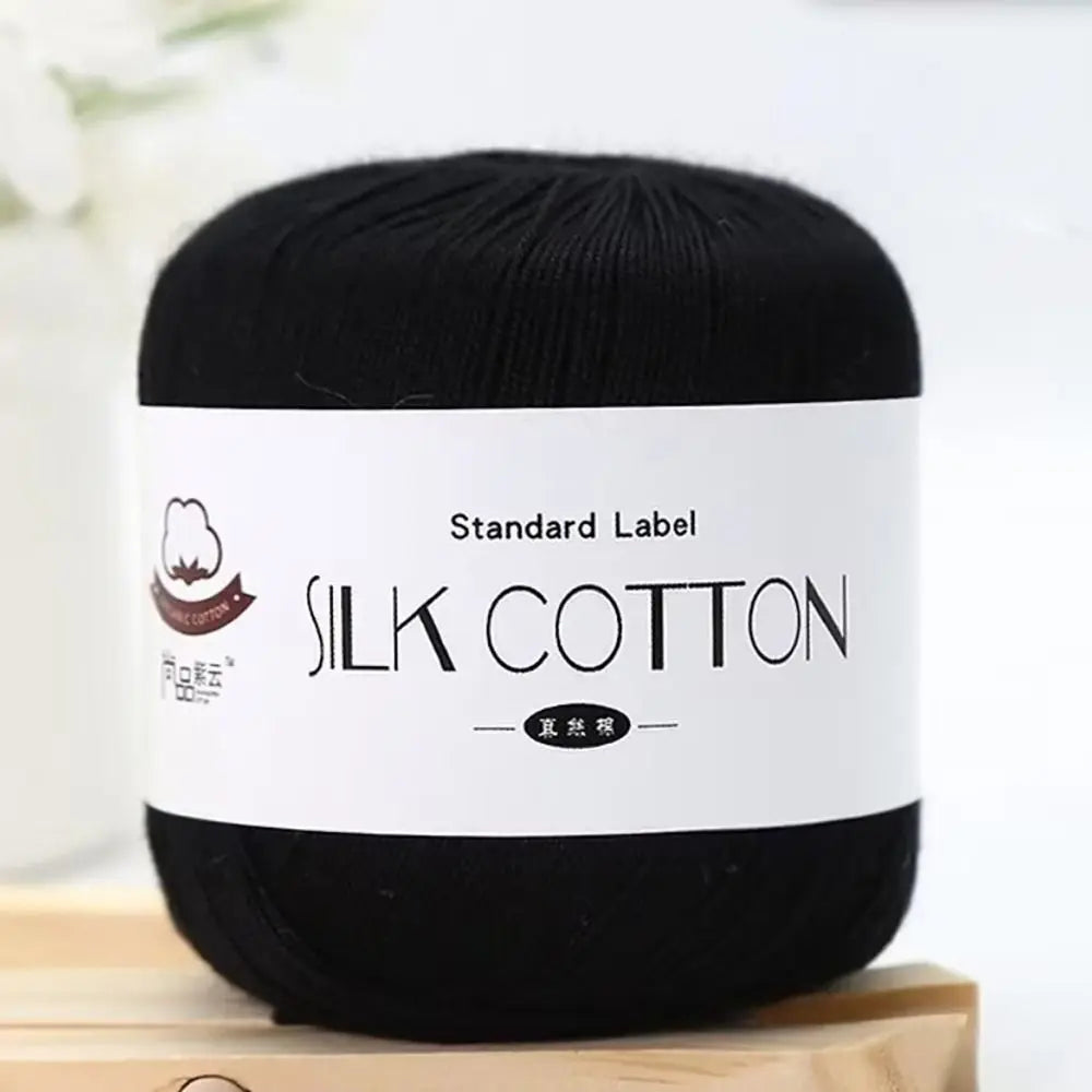 Milk Cotton Silk Yarn 50g – Soft DIY Crochet & Knitting Yarn Crochet Knitting Yarn SWANS 07