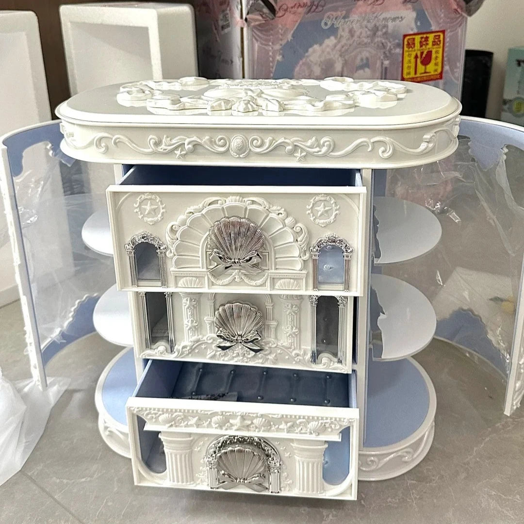 FLOWER KNOWS Shell Series Makeup Storage Box & Lipstick Case Makeup Storage Case SWANS