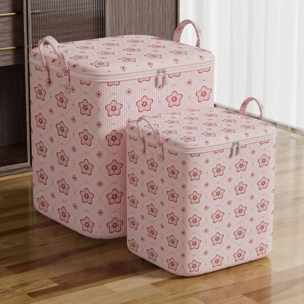 Foldable Clothes Storage Bins with Handle – Large Capacity Clothes Storage Bin SWANS