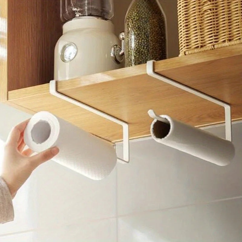 SWANS No-Drill Kitchen Paper Roll Holder – Stainless Steel Kitchen Roll Holder SWANS