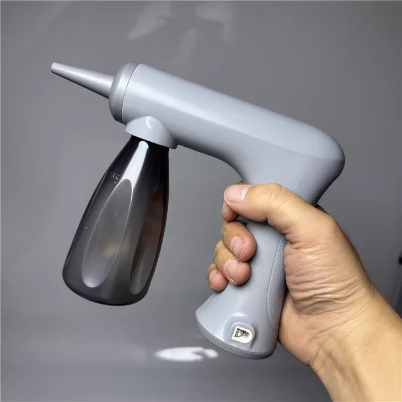 SWANS Electric Foam Hair Perming Machine – Cordless Styler Hair Perming Machine SWANS gray with 2 bottles