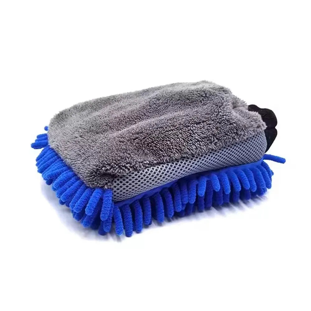 Microfiber Chenille Car Wash Gloves – Waterproof Mitt 1/5 Pack Car Wash Mitt SWANS Blue 1Pc