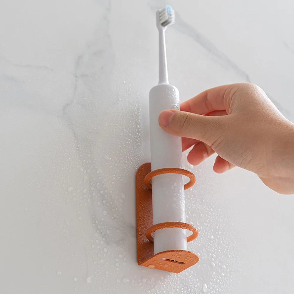 SWANS No-Drill Wall Mounted Toothbrush Holder | Metal Look Toothbrush Holder SWANS