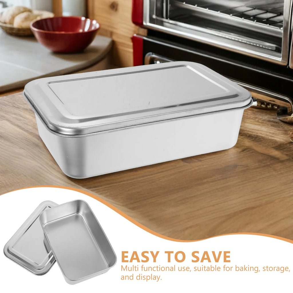 SWANS Stainless Steel Baking Dish with Lid | Tiramisu & Lasagna Pan Baking Dish with Lid SWANS