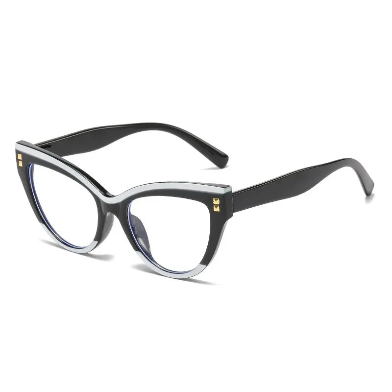 TOYEARN Cat Eye Reading Glasses – Blue Light Blocking Women Reading Glasses SWANS