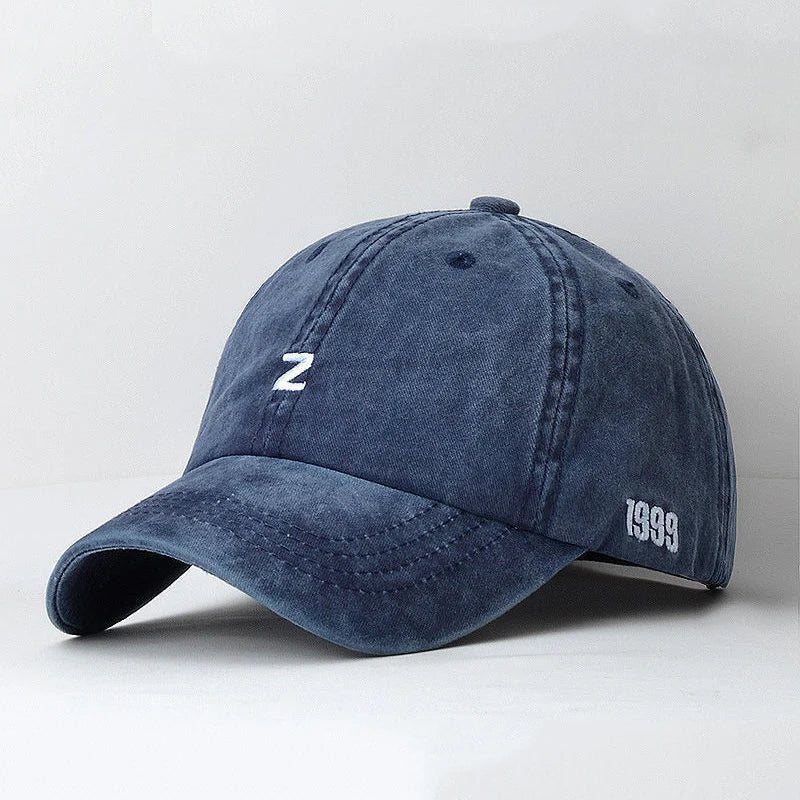 FAITOLAGI Retro Cotton Baseball Cap – Unisex Embroidery Hat Baseball Cap SWANS Blue Adjustable