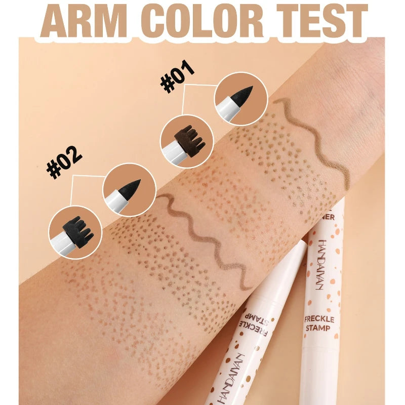 HANDAIYAN 3-in-1 Waterproof Freckle Stamp Pen – Faux Freckles Freckle Stamp Pen SWANS