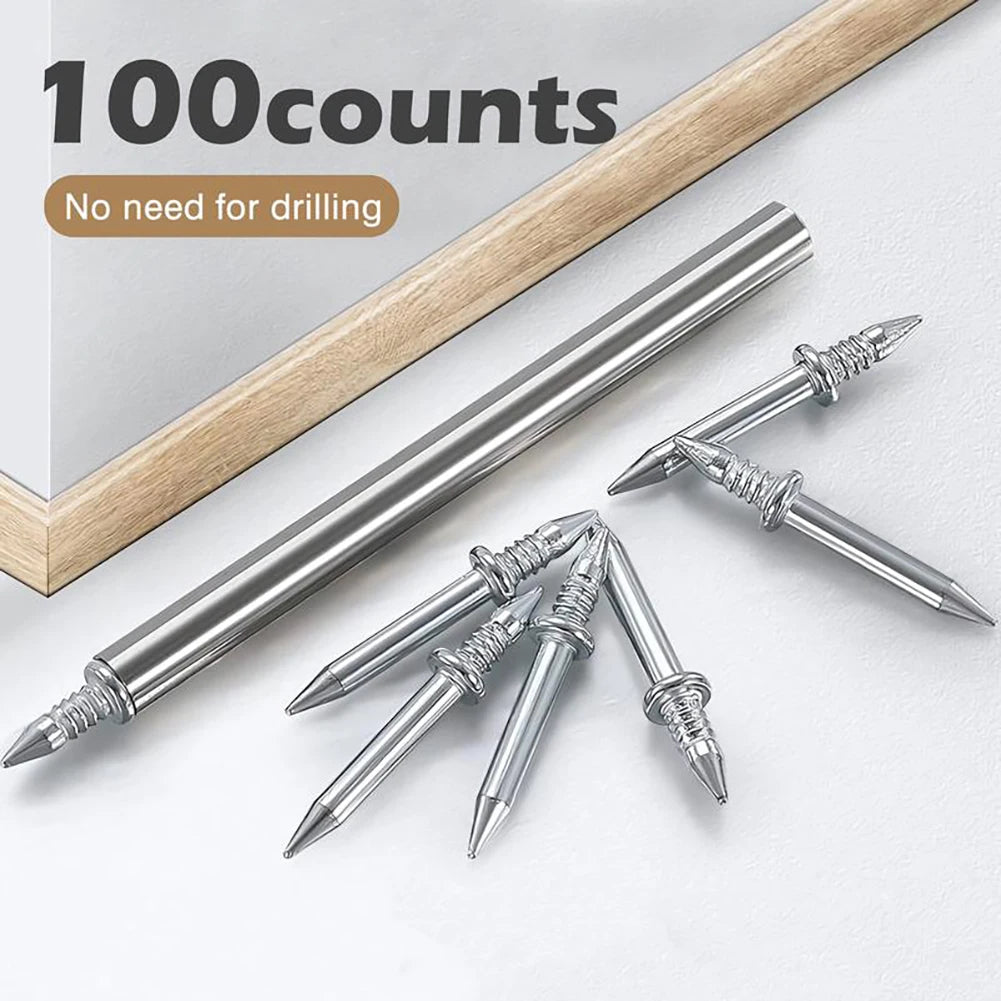 100-Pack Double-Head Invisible Skirting Nails – Seamless Trim Skirting Board Nails SWANS