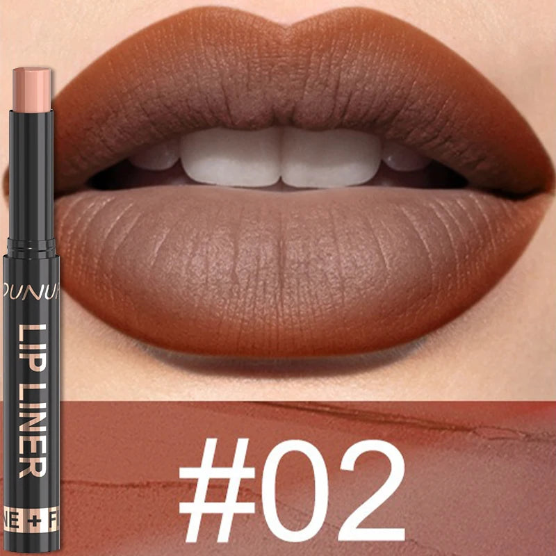 Velvet Matte Dual-Tone Lip Liner – Gradient Ombré Pencil Lip Liner Pencil SWANS 02