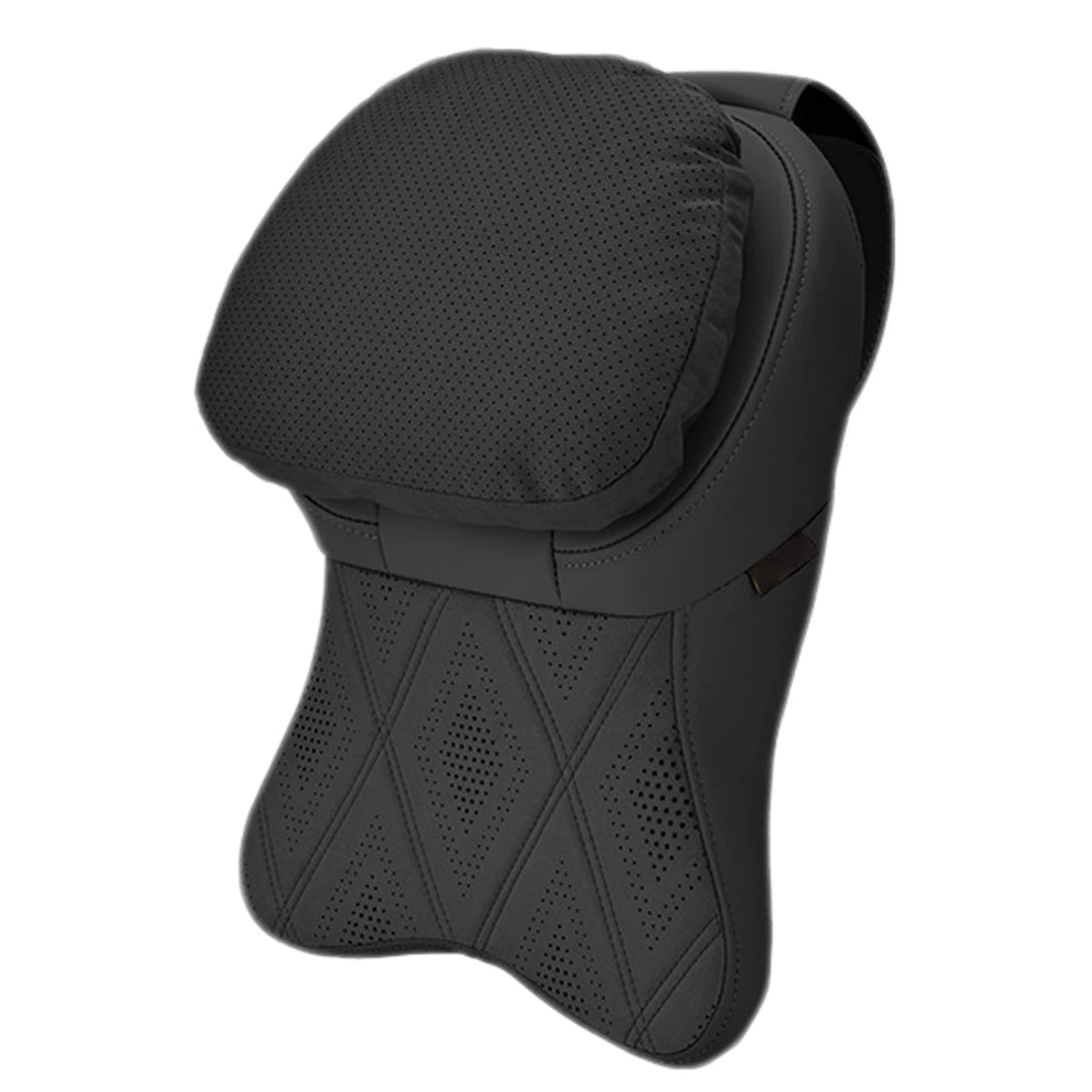 SWANS Memory Foam Car Neck Pillow – Lumbar & Head Support Car Neck Pillow SWANS Black