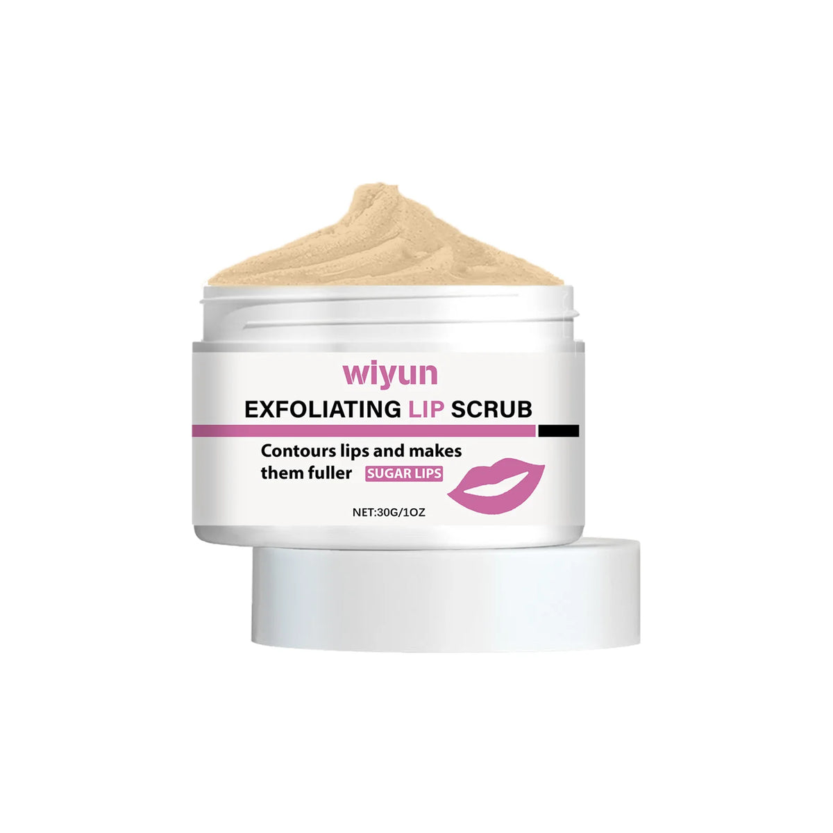 WIYUN Lip Scrub – Exfoliating, Moisturizing & Smoothing Lip Scrub SWANS 30g boxed