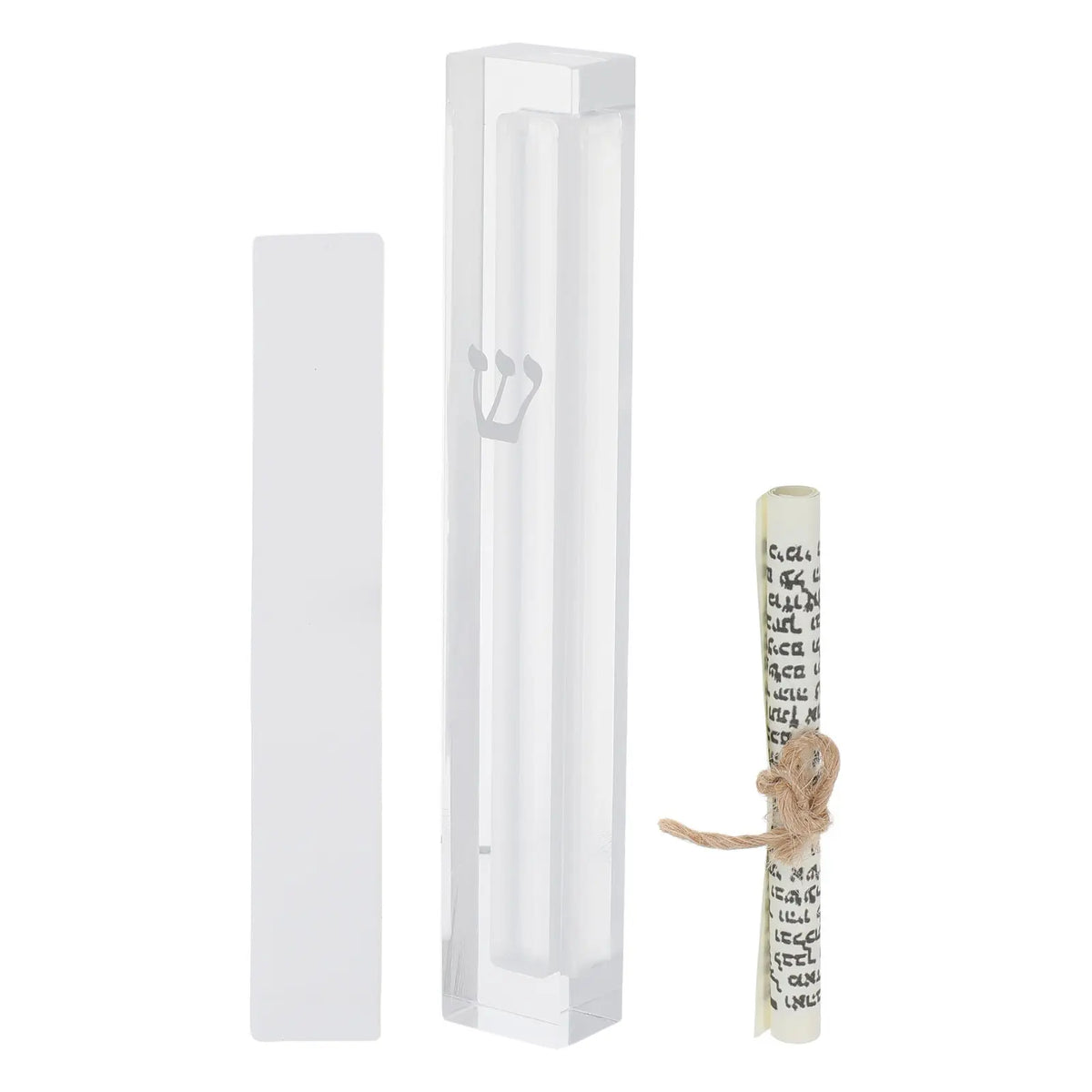 Clear Acrylic Mezuzah Case – Jewish Door Scroll Holder Mezuzah Case SWANS