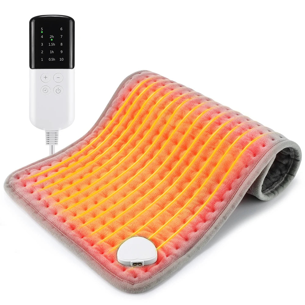 Electric Heating Pad 10-Level Temp & Timer – Washable Body Warmer Electric Heating Pad SWANS