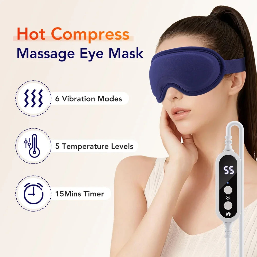 SWANS 3D Heated Eye Mask – Far-Infrared Warmth & Sleep Aid Heated Eye Mask SWANS