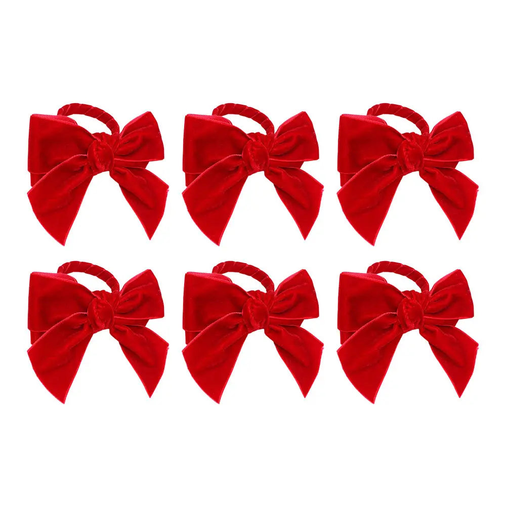6-Pack Bowknot Napkin Rings – Elegant Dining Table Decor Napkin Rings SWANS
