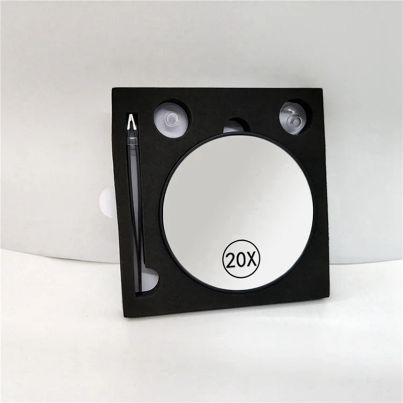 20X Magnifying Makeup Mirror – Double-Sided Suction Cup & Handle Magnifying Makeup Mirror SWANS