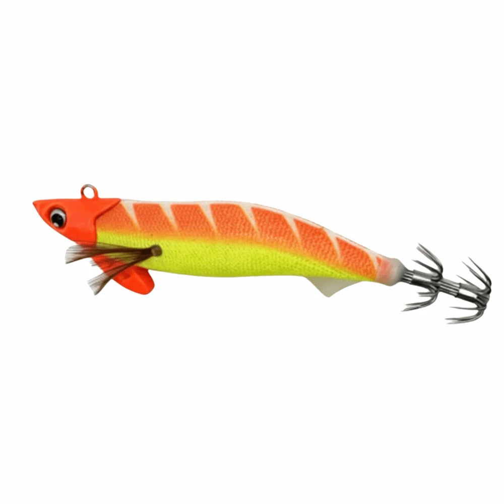 Wood Shrimp Squid Jig Hook 11.5cm – Glow Fishing Lure Squid Fishing Jig SWANS 1-