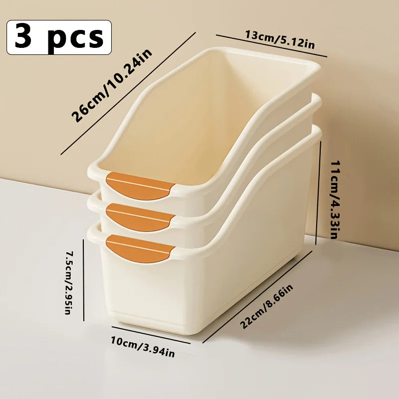 SWANS Multi-Functional Storage Box Set – Space-Saving Design Storage Box Set SWANS 3pcs Orange
