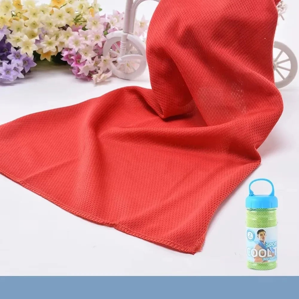 SWANS Cooling Towel – Quick-Dry Breathable Beach & Sport Cooling Sport Towel SWANS Red