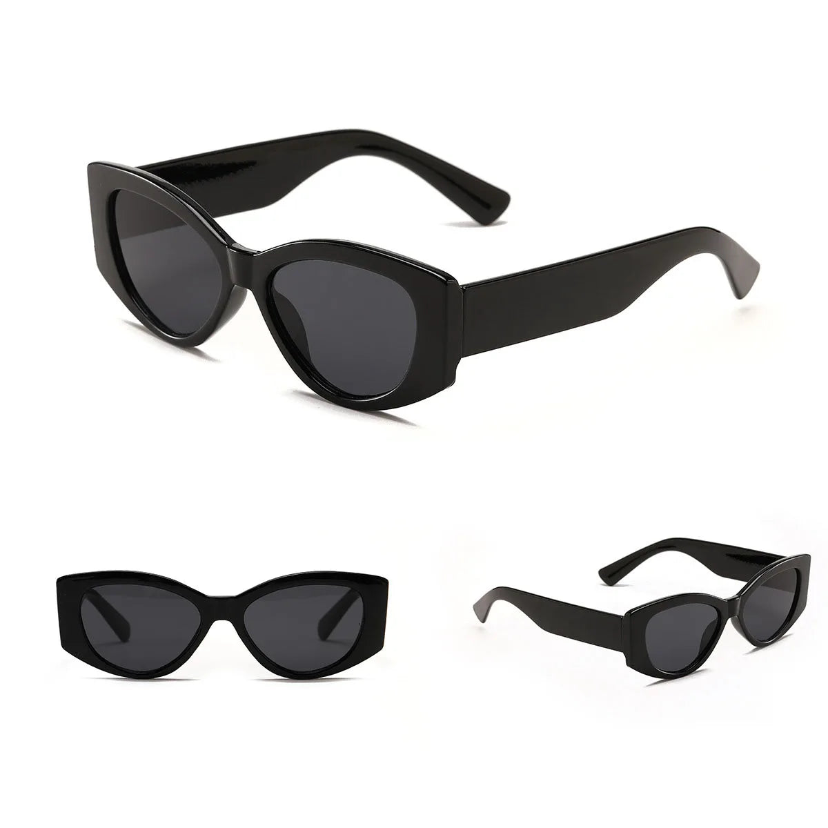 TOYEARN Leopard Cat Eye Sunglasses UV400 Vintage Punk Women Cat Eye Sunglasses SWANS