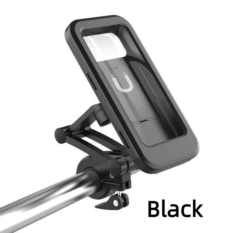 Waterproof Motorcycle Phone Holder 360° Swivel Universal Mount Motorcycle Phone Mount SWANS Black
