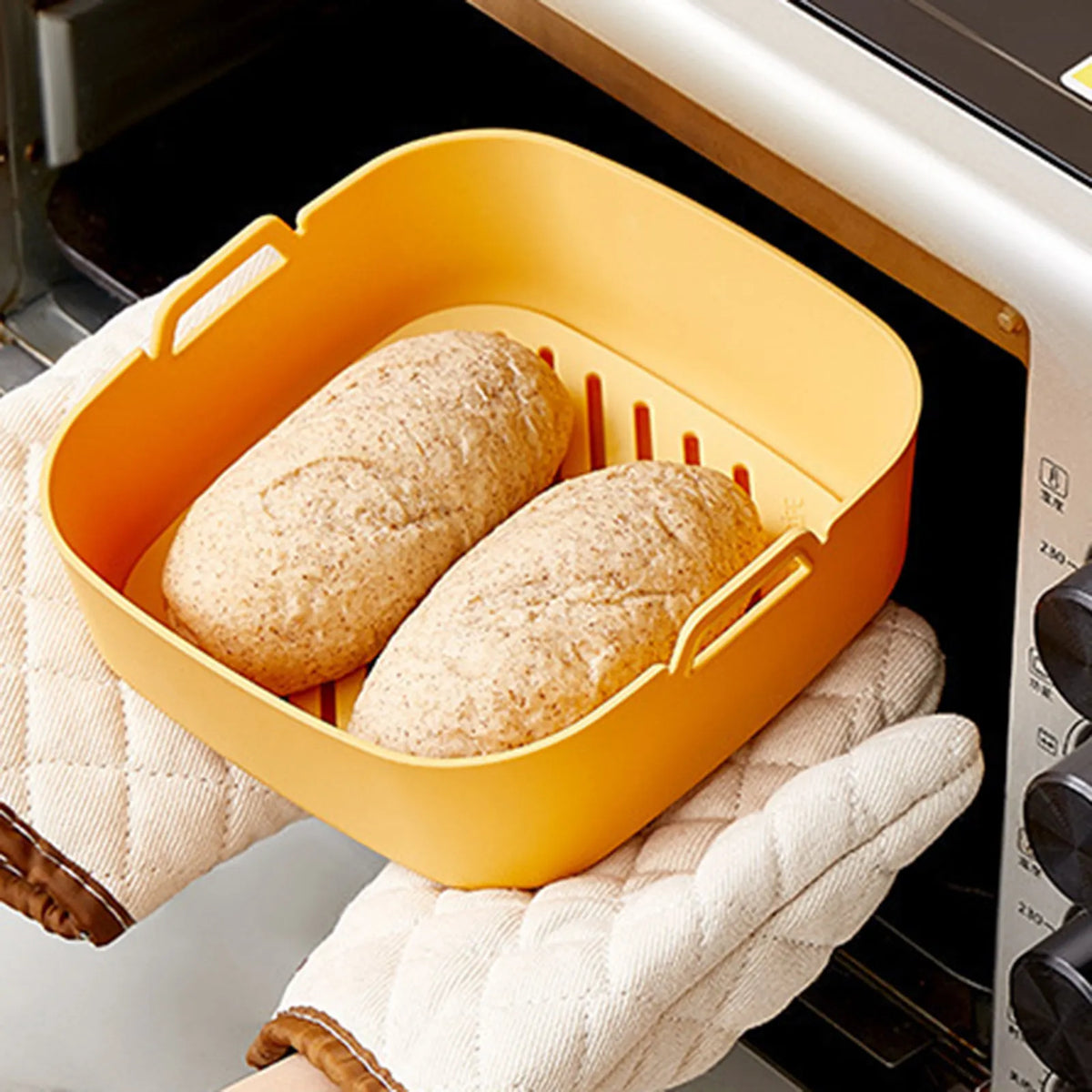 SWANS Reusable Silicone Air Fryer Liner – Non-Stick Baking Mat Silicone Baking Liner SWANS