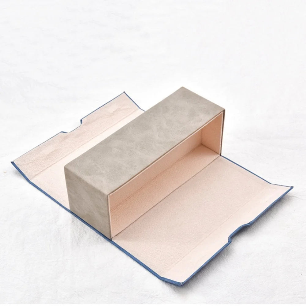 Double Layer PU Leather Glasses Case – 2 Pair Eyewear Storage Eyewear Storage Case SWANS