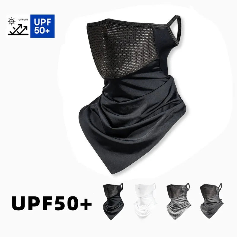 UV Protection Ice Silk Cycling Bandana – Unisex Face Scarf Cycling Face Scarf SWANS