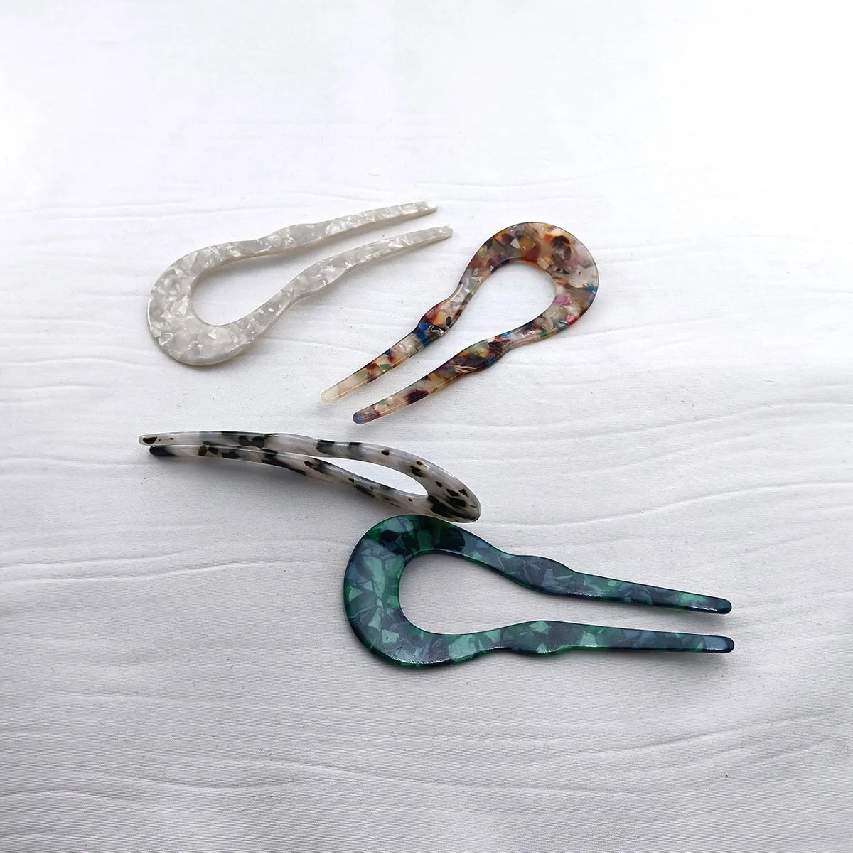 U-Shaped Tortoiseshell Acetate Hair Fork for Women Hair Fork SWANS