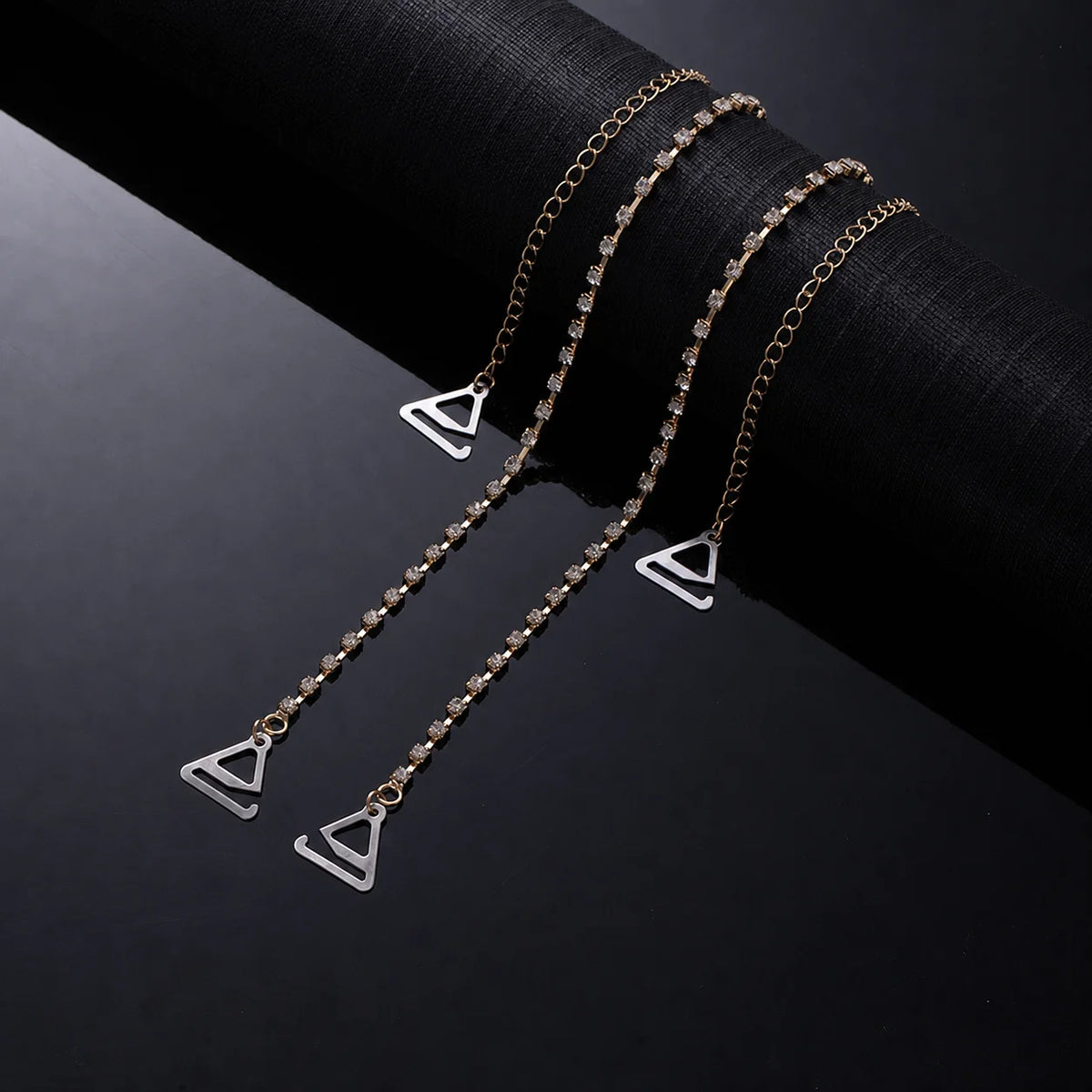 Rhinestone & Pearl Adjustable Decorative Bra Straps for Women Decorative Bra Straps SWANS