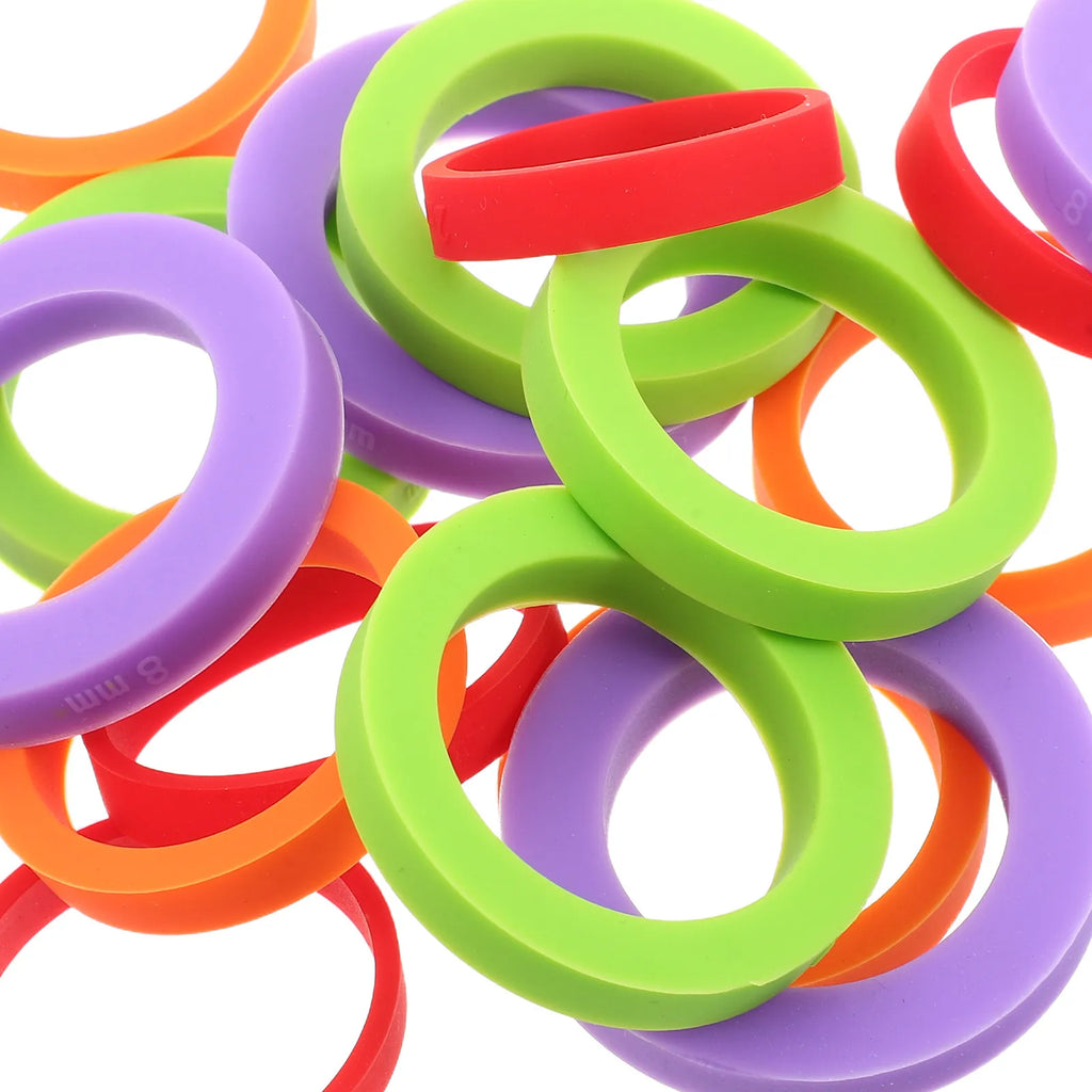 Silicone Rolling Pin Guide Rings 2mm–8mm | 2 Sets, 16 Rings Baking Guide Rings SWANS