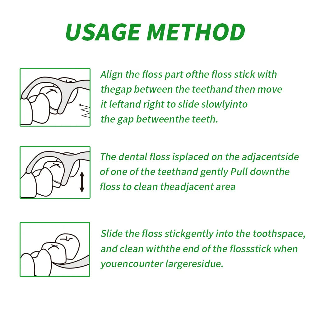 SWANS Mint Dental Floss Picks 50–600 Pack | Fresh Clean Dental Floss Picks SWANS
