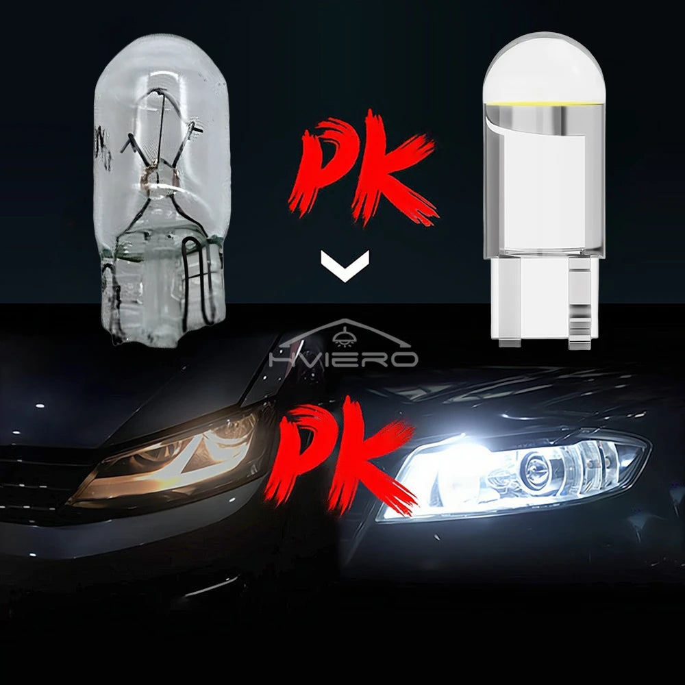 T10 W5W COB LED Bulbs 12V – 20/50/100 Pack Multi-Color LED Car Bulbs SWANS