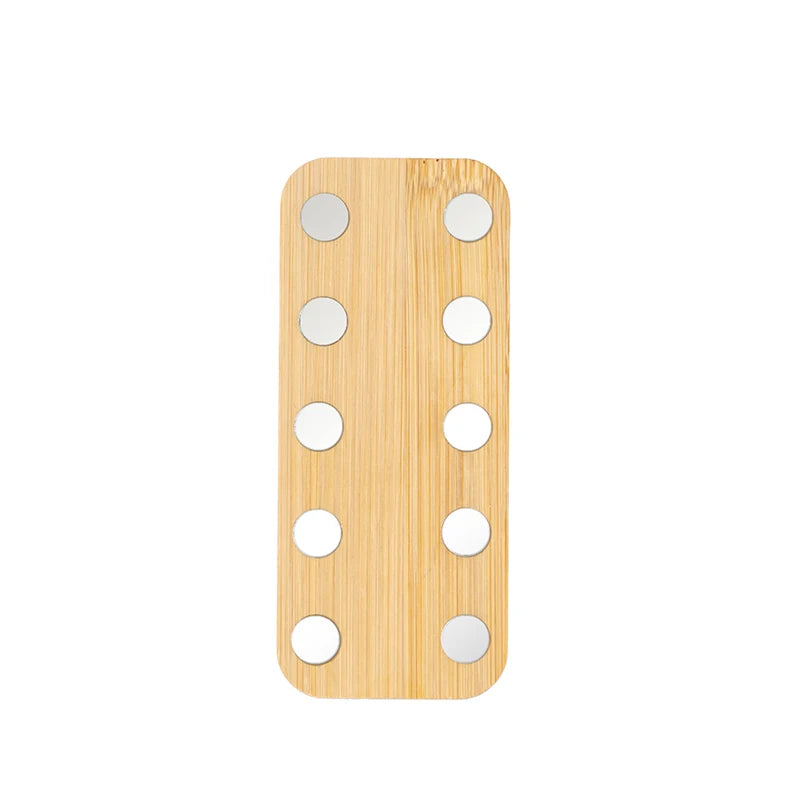 Wooden Nail Practice Stand – 10-Grid Magnetic Tip Holder Nail Practice Stand SWANS
