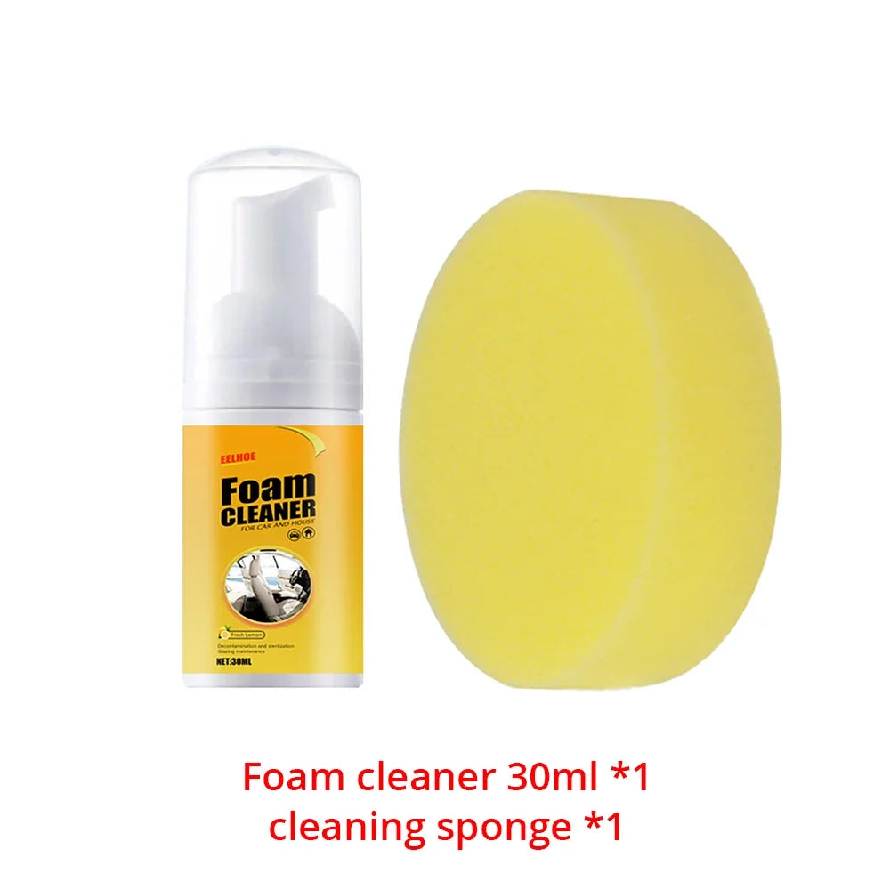 Multi-Purpose Foam Cleaner – Car Interior & Home Surfaces 30/100ml Foam Surface Cleaner SWANS 30ml sponge