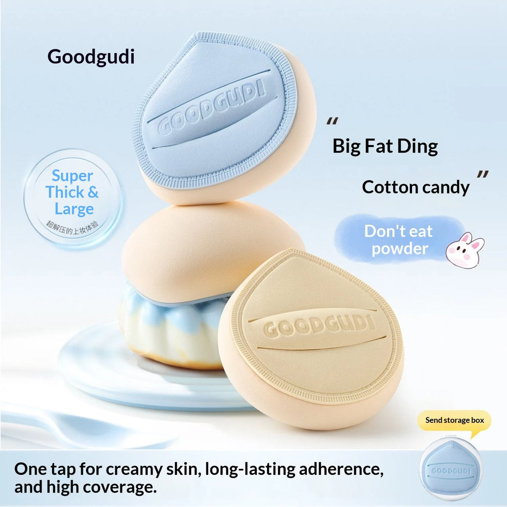 2-Pack Marshmallow Powder Puff – Soft Air Cushion Blending Sponge Makeup Puff Sponge SWANS